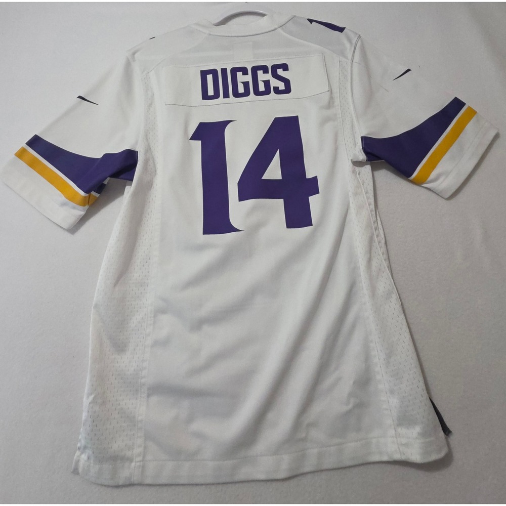 Nike NFL Minnesota Vikings Stephon Diggs 14 Jersey Mens Small White
